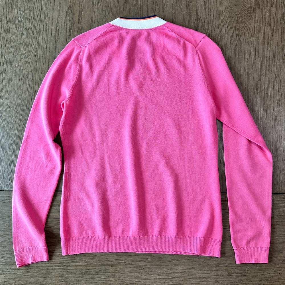 Brooks Brothers V-Neck Sweater Size Medium Pink - Picture 8 of 9